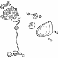 Audi Side View Mirrors - 8V5-857-409-AA-9B9 Mirror Assembly