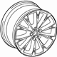 Audi 4H0-601-025-BG Wheel, Alloy