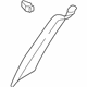 Audi 8N7-867-231-A-24A Windshield Pillar Trim