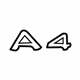 Audi 8E0-853-741-2ZZ Nameplate