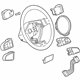 Audi 8P0-419-091-DT-WUL Steering Wheel