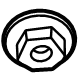 Audi N-911-893-03 Reinforcement Plate Nut