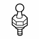 Audi WHT-006-189 Engine Cover Ball Stud