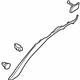 Audi 4E0-867-233-C-31R Windshield Pillar Trim