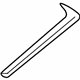 Audi 4B9-853-345-2ZZ Belt Molding
