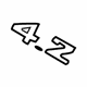 Audi 4B0-853-743-N-2ZZ Nameplate