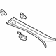 Audi 4G8-867-233-A-25M Windshield Pillar Trim