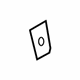 Audi 8H0-845-481 Door Glass Plate
