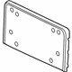 Audi 8R0-807-285-S-1RR License Bracket