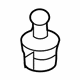 Audi WHT-007-324 Engine Cover Ball Stud
