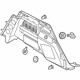 Audi 80A-863-879-AG-HCK Quarter Trim Panel