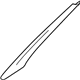 Audi 8D0-867-233-1RE Windshield Pillar Trim