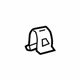 Audi 893-867-276 Windshield Pillar Trim Clip