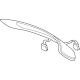 Audi 89E-845-502-A-NVB Lower Glass