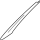 Audi 8D0-867-233-E-1RE Windshield Pillar Trim