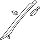 Audi 8K0-867-233-TB9 Windshield Pillar Trim