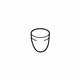 Audi 3G5-845-237-A Back Glass Spacer