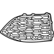 Audi 4M8-807-679-A-T94 Outer Grille
