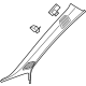 Audi 8W8-867-233-G-1RO Windshield Pillar Trim