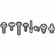 Audi 8V0-098-623-A Bumper Cover Mount Kit