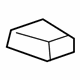 Audi 8D5-845-631 Back Glass Spacer