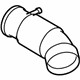 Audi 8J0-129-684 Intake Tube