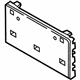 Audi 8V5-807-287-F-3FZ License Bracket