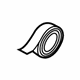 Audi D-437-S40-A2 Door Shell Tape