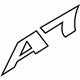 Audi 4G8-853-741-2ZZ Nameplate