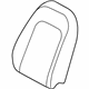 Audi 83A-881-805-F-PRA Seat Back Cover