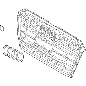Audi A4 Grille - 8W0-853-651-CL-SJZ