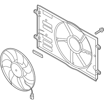 Audi A3 Radiator fan - 5QM-121-203-H