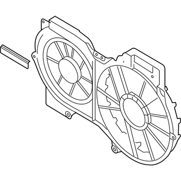 Audi Fan Shroud - 4F0-121-207-A