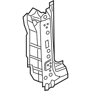 Audi 80A-809-055-B-STL Lower Pillar Reinforcement 80A-809-055-B-STL Audi Lower Pillar Reinforcement Illustration 1 of 1