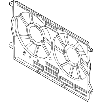 Audi Fan Shroud - 80A-121-207-A