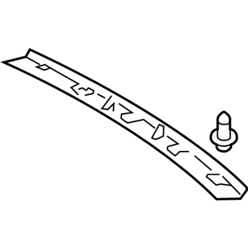 Audi 4H4-868-438-A-25M Rear Header Trim