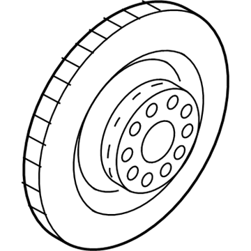 Audi Brake Rotor - 4H0-615-601-P