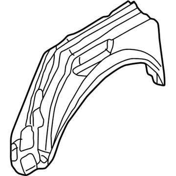 Audi 4B0-809-411 Outer Wheelhouse Audi 4B0-809-411 Outer Wheelhouse