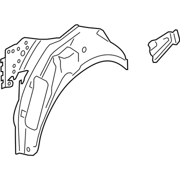 Audi 8F0-809-313-B Outer Wheelhouse 8F0-809-313-B Audi Outer Wheelhouse Illustration 1 of 1