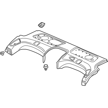 Audi 4N0-863-411-K-2XR Package Tray Trim Audi 4N0-863-411-K-2XR Package Tray Trim