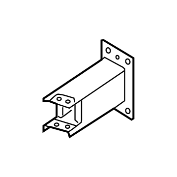 80A-807-133 Audi Bumper Bracket Illustration 1 of 1