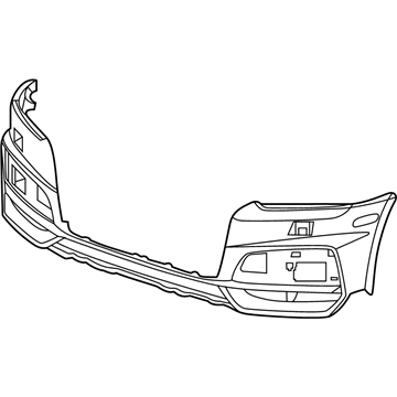 Audi Q3 Bumper Cover - 8U0-807-065-AB-GRU