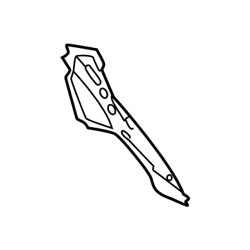 80F-809-329-STL Audi Pillar Reinforcement Illustration 1 of 1