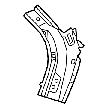 Audi 80F-809-745-STL Center Reinforcement 80F-809-745-STL Audi Center Reinforcement Illustration 1 of 1