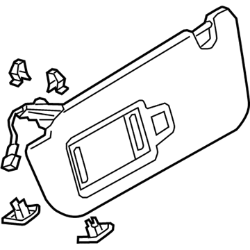 Audi SQ8 e-tron Sportback Sun Visor - 4KE-857-552-D-3GX