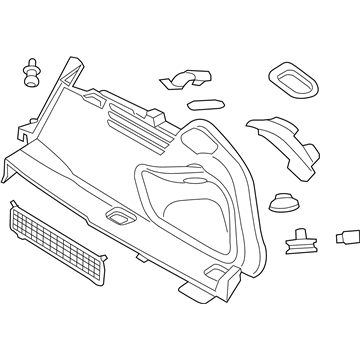 Audi 8W5-863-880-H-CA9 Side Trim Panel 8W5-863-880-H-CA9 Audi Side Trim Panel Illustration 1 of 1