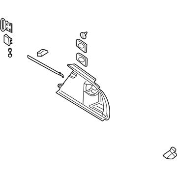 Audi 8E9-863-880-G-SQQ Side Cover Audi 8E9-863-880-G-SQQ Side Cover