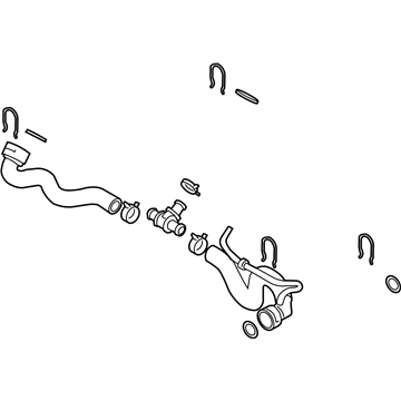 Audi A3 Water Hose - 1K0-121-051-AC