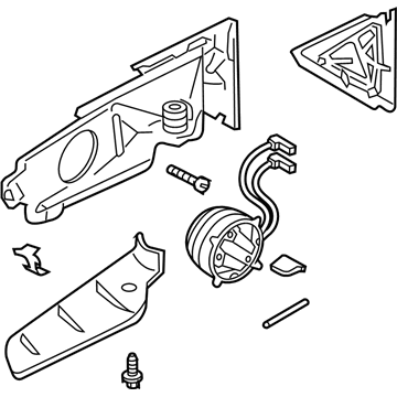 Audi S6 Mirror Actuator - 4B1-858-532-BH-3FZ