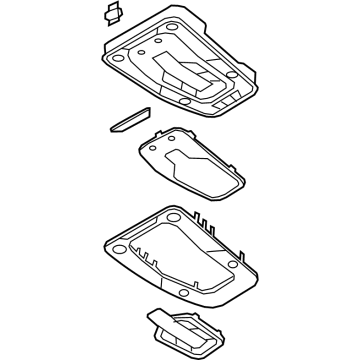 4K0-947-135-AH-BC5 Audi Map Lamp Assembly Illustration 1 of 1